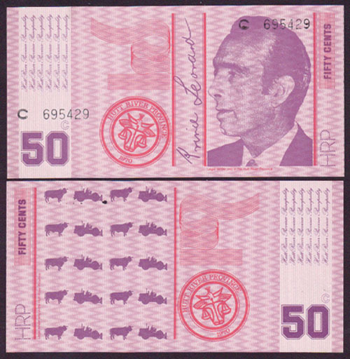 1970 Hutt River Province 50 Cents L000896